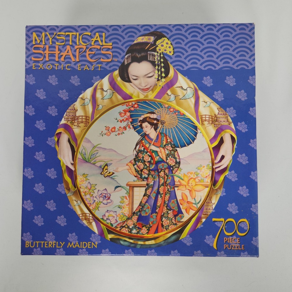 New in Box Ceaco Mystical Shapes 2007 700 Piece Puzzle "Butterfly Maiden"‎